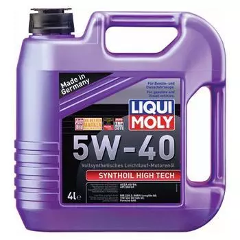 Моторное масло LIQUI MOLY Synthoil High Tech 5W-40, 4л