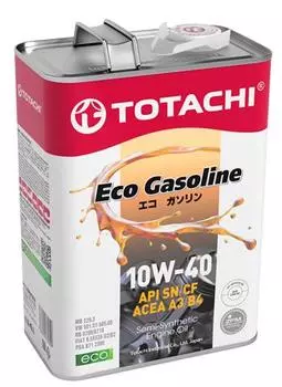 Моторное масло TOTACHI ECO GASOLINE 10W-40, 4л