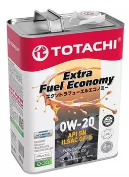 Моторное масло TOTACHI Extra Fuel Economy 0W-20, 4л