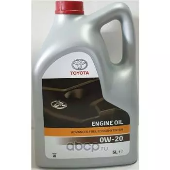 Моторное масло TOYOTA ENGINE OIL ADVANCED FUEL ECONOMY 0W-20 EXTRA, 5л