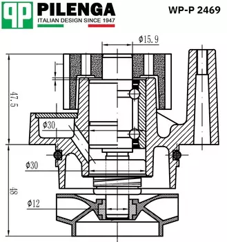 НАСОС ОХЛАЖДЕНИЯ ДВС
