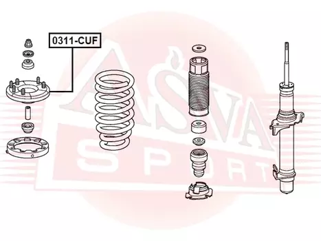 ОПОРА АМОРТИЗАТОРА ПЕРЕДНЕГО ПРАВОГО