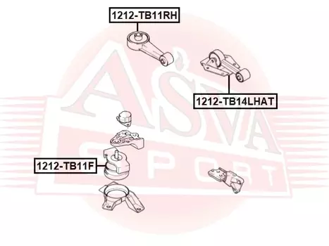 ОПОРА ДВИГАТЕЛЯ ЛЕВАЯ