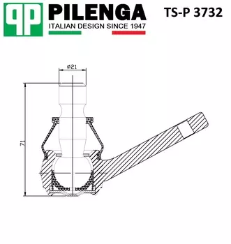 ОПОРА ШАРОВАЯ ПЕРЕДНЕГО НИЖНЕГО РЫЧАГА ЛЕВАЯ FORD FOCUS III