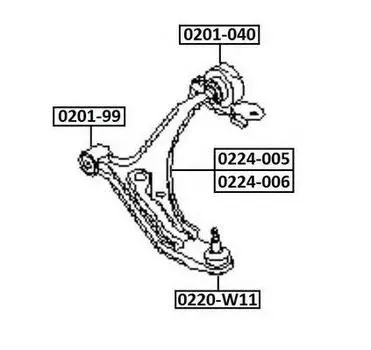 ОПОРА ШАРОВАЯ ПЕРЕДНЕГО РЫЧАГА