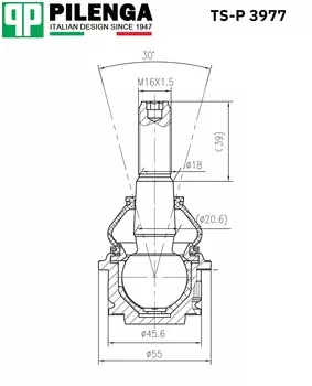 ОПОРА ШАРОВАЯ ВЕРХНЯЯ