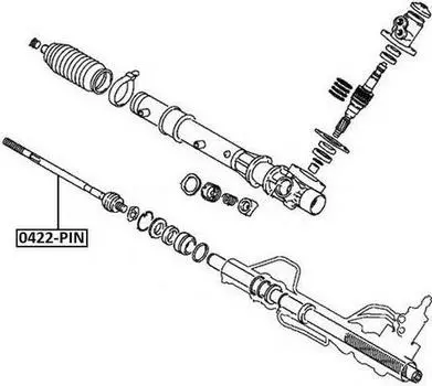 ОСЕВОЙ ШАРНИР, РУЛЕВАЯ ТЯГА