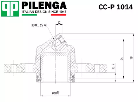 PILENGA CC-P 1014 ЦИЛИНДР ПЕРЕДНЕГО СУППОРТА ПРАВЫЙ