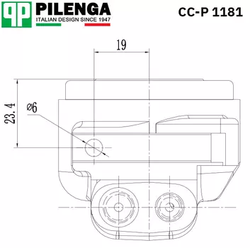 PILENGA CC-P 1181 ЦИЛИНДР ПЕРЕДНЕГО СУППОРТА ЛЕВЫЙ НАРУЖНЫЙ