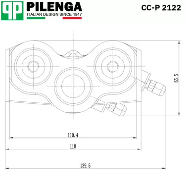 PILENGA CC-P 2122 ЦИЛИНДР ПЕРЕДНИЙ ТОРМОЗНОЙ ПРАВЫЙ