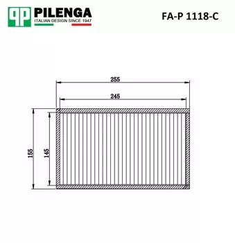 PILENGA ФИЛЬТР САЛОНА УГОЛЬ. FAP1118C