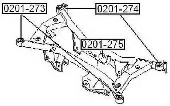 ПОДУШКА ДИФФЕРЕНЦИАЛА ЗАДНЯЯ