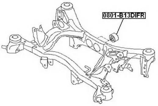 ПОДУШКА ДИФФЕРЕНЦИАЛА ЗАДНЯЯ
