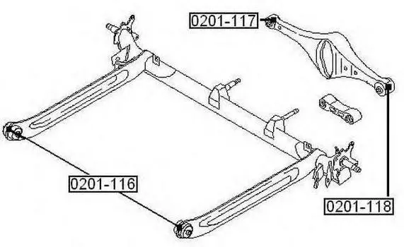 ПОДВЕСКА, РЫЧАГ НЕЗАВИСИМОЙ ПОДВЕСКИ КОЛЕСА