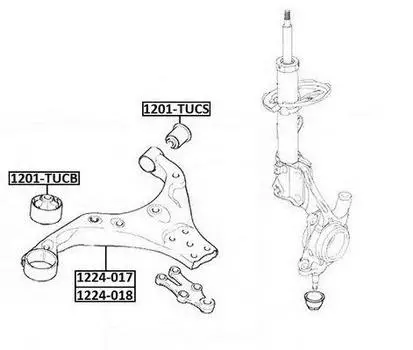 ПОДВЕСКА, РЫЧАГ НЕЗАВИСИМОЙ ПОДВЕСКИ КОЛЕСА