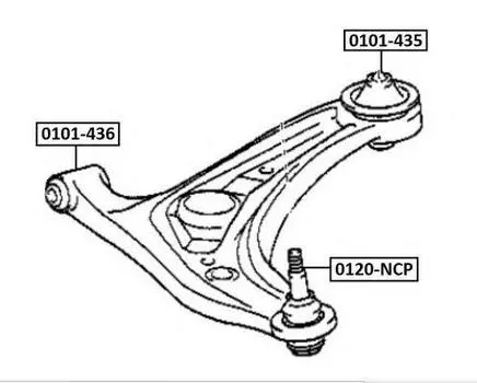 ПОДВЕСКА, РЫЧАГ НЕЗАВИСИМОЙ ПОДВЕСКИ КОЛЕСА