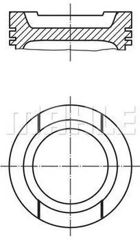 ПОРШНЕКОМПЛЕКТ, AUDI