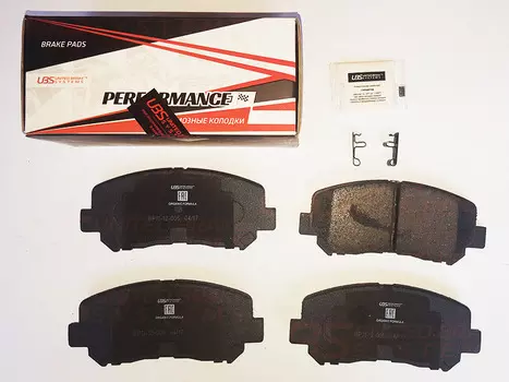 ПРЕМИУМ ТОРМОЗНЫЕ КОЛОДКИ ДЛЯ MAZDA CX-5 11- ПЕРЕДНИЕ, В КОМПЛЕКТЕ СО СМАЗКОЙ (5ГР.)