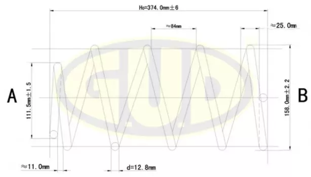 ПРУЖИНА ПЕР FORD FOCUS II 2.0, 1.6TDCI 04&gt;