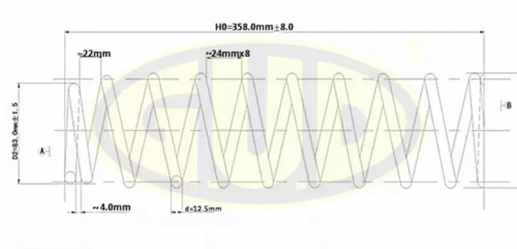 ПРУЖИНА ПЕР HONDA CR-V 2.0 4WD 97-02