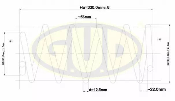 ПРУЖИНА ПЕР SKODA OCTAVIA 1.8-1.9SDI 97-04