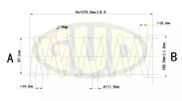 ПРУЖИНА ЗАДН FORD FOCUS II 1.4-1.6 04&gt;