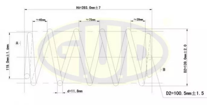 ПРУЖИНА ЗАДН FORD MONDEO 1.8-3.0 V6 16V 00-07 SEDAN