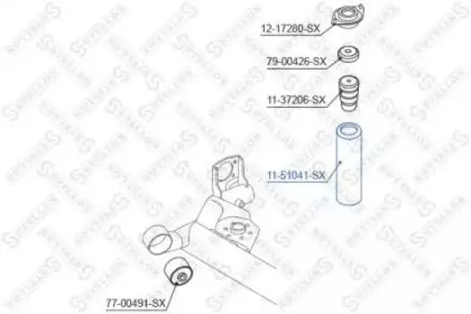 ПЫЛЬНИК АМОРТИЗАТОРА ЗАД HYUNDAI GETZ 02-