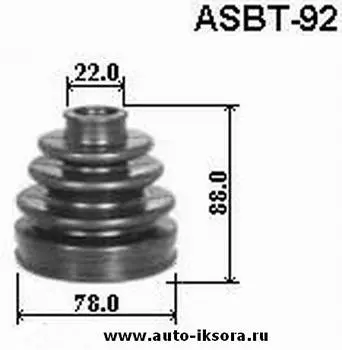 ПЫЛЬНИК ШРУС (КОМПЛЕКТ БЕЗ СМАЗКИ)