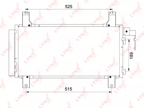 РАДИАТОР КОНДИЦИОНЕРА С ОСУШИТЕЛЕМ, MAZDA 6(GG) 1.8-2.3