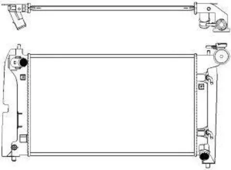 РАДИАТОР ОХЛАЖДЕНИЯ ДВИГАТЕЛЯ