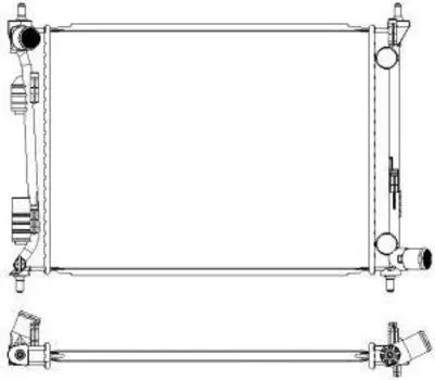 РАДИАТОР ОХЛАЖДЕНИЯ ДВИГАТЕЛЯ
