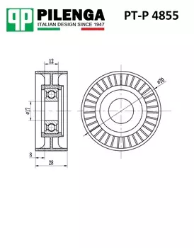 РОЛИК НАТЯЖИТЕЛЯ ПРИВОДНОГО РЕМНЯ, DUCATO, DAILY