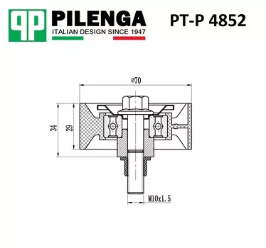 РОЛИК НАТЯЖИТЕЛЯ РЕМНЯ ПРИВОДНОГО РЕМНЯ, DUCATO, DAILY