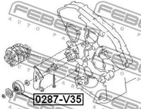 РОЛИК НАТЯЖНОЙ (NISSAN INFINITI FX45/35 S50 2002-2008)
