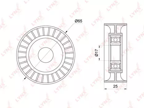 РОЛИК НАТЯЖНОЙ РЕМНЯ ПРИВОДНОГО CITROEN BERLINGO(B9) 1.6 09 / C3 II 1.4-1.6 09 / C4 I-II 1.4-1