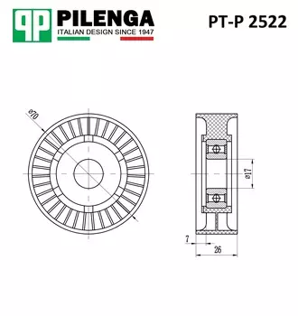 РОЛИК РЕМНЯ, VW T5