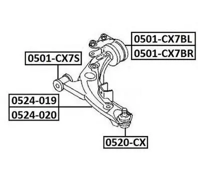 РЫЧАГ НЕЗАВИСИМОЙ ПОДВЕСКИ КОЛЕСА