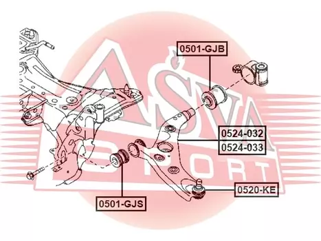 РЫЧАГ ПОДВЕСКИ MAZDA 3 2013-2016 LOWER