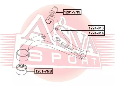 САЙЛЕНБЛОК ПЕРЕДНЕГО РЫЧАГА ПЕРЕДНИЙ