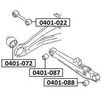 САЙЛЕНБЛОК ЗАДНЕЙ ПОПЕРЕЧНОЙ ТЯГИ