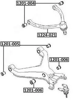 САЙЛЕНТБЛОК ПЕРЕДНЕГО НИЖНЕГО РЫЧАГА