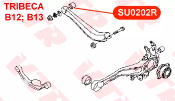САЙЛЕНТБЛОК ПОПЕРЕЧНОГО РЫЧАГА ЗАДНЕЙ ПОДВЕСКИ
