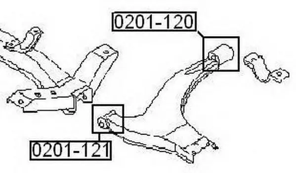 САЙЛЕНТБЛОК РЫЧАГА ПЕР