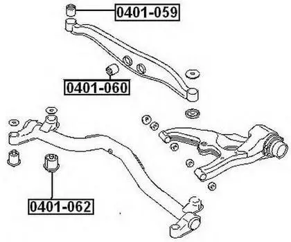 САЙЛЕНТБЛОК РЫЧАГА ЗАД ПОПЕРЕЧНОГО