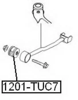 САЙЛЕНТБЛОК ЗАДНЕЙ ТЯГИ HYUNDAI TUCSON JM 2004-