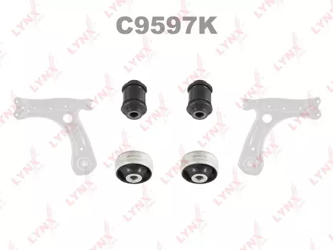 САЙЛЕНТБЛОКИ РЫЧАГОВ ПЕР К-Т AUDI A3 1.6-1.9D 96-03 / TT 1.8T 98-06, SKODA FABIA