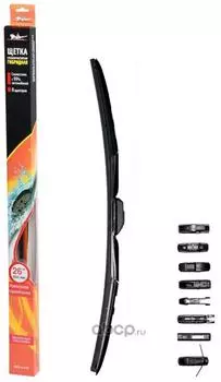 Щетка стеклоочистителя Airline, 650 мм, гибридная, 1 шт