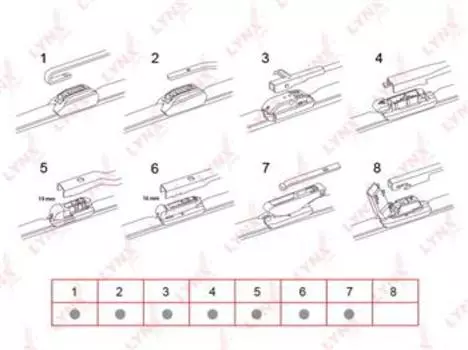 Щетка стеклоочистителя LYNX бескаркасная 380 мм