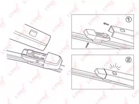 Щетка стеклоочистителя LYNX бескаркасная, 380мм